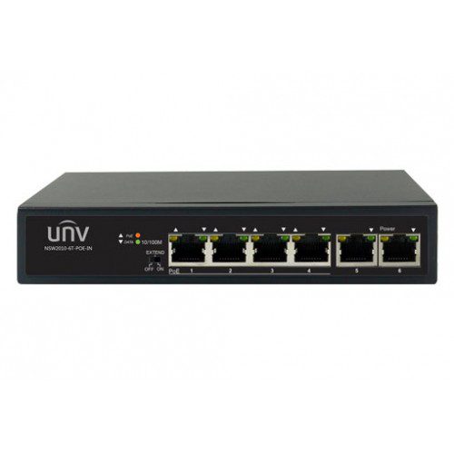 Коммутатор Неуправляемый PoE - UniView NSW2010-6T-PoE-IN