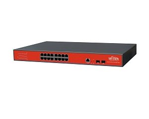 Коммутатор Управляемый Passive PoE — Wi-Tek WI-PMS318GF (16ge +2sfp)