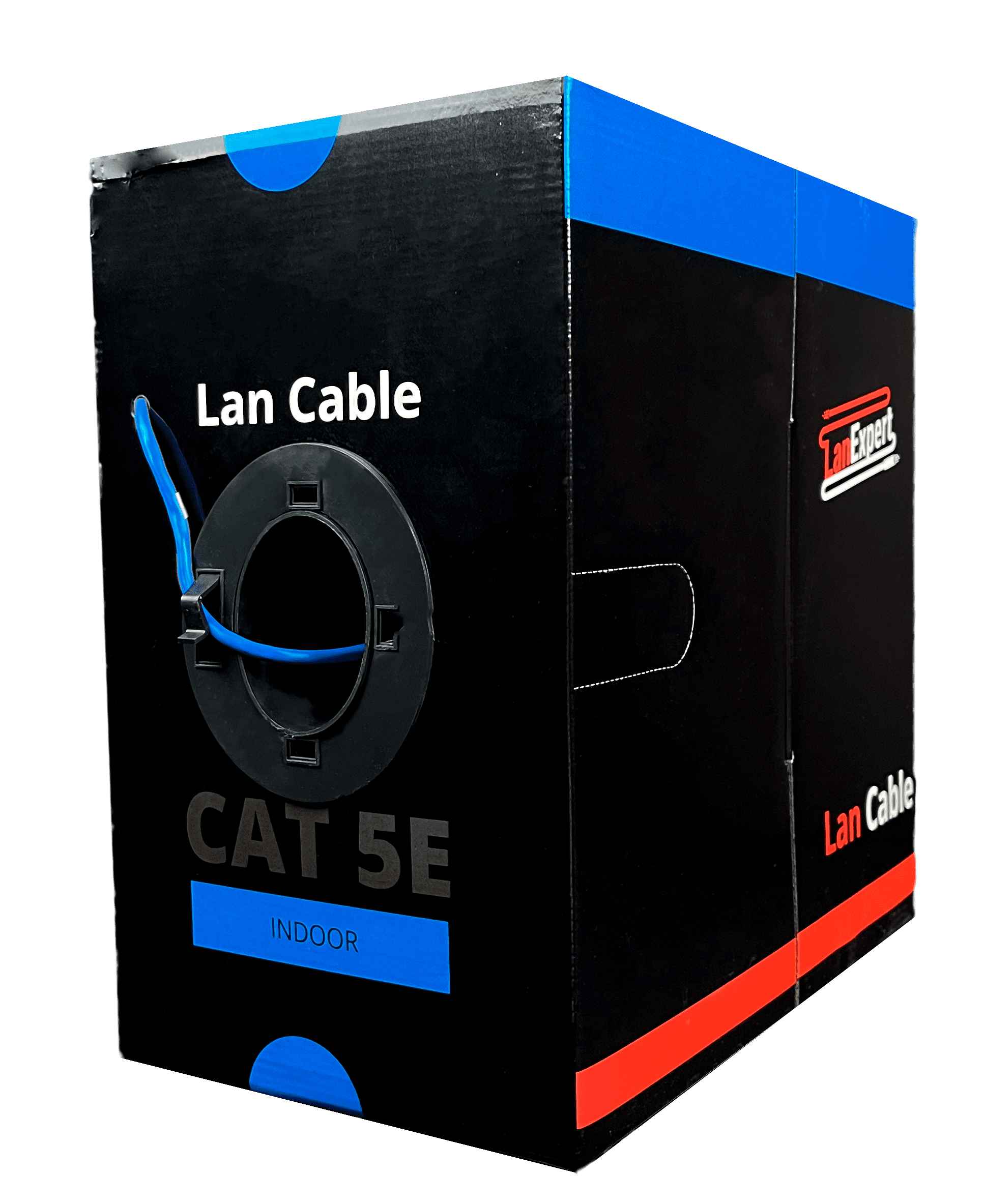 Кабель UTP внутренний - LanExpert INDOOR CAT 5E U/UTP (SOLID/305m) синий
