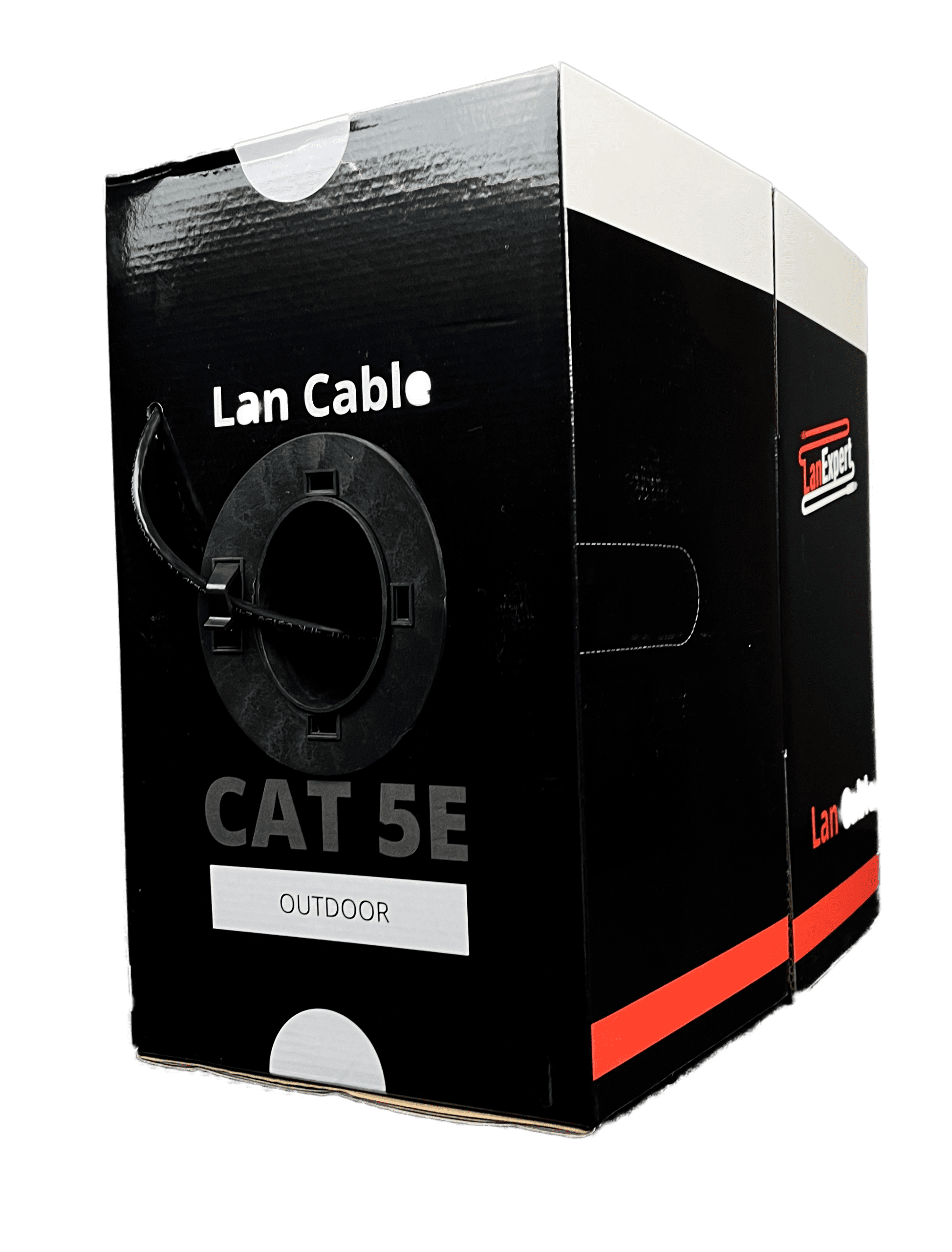 Кабель UTP наружний - LanExpert OUTDOOR CAT 5E U/UTP (SOLID/305m) чёрный