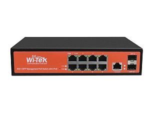 Коммутатор Управляемый PoE - Wi-Tek WI-PMS310GF (8ge +2sfp)