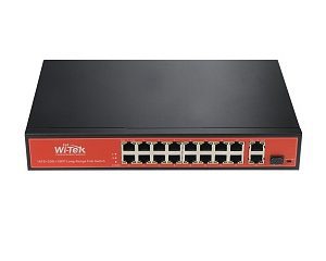 Коммутатор Неуправляемый PoE - Wi-Tek WI-PS518G V2 (16fe +2ge +1sfp +250m +hipoe)