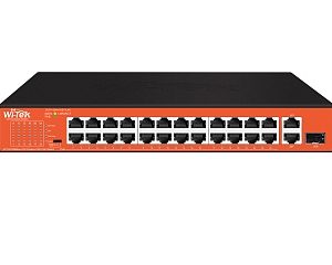 Коммутатор Неуправляемый PoE - Wi-Tek WI-PS526GH (24fe +1g +1combo/sfp)