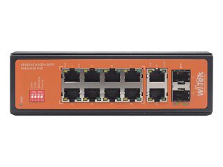 Коммутатор Промышленный Неуправляемый PoE - Wi-Tek WI-PS212GF-I (8fe +2ge +2sfp) — изображение 3