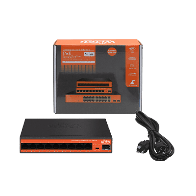 Коммутатор Неуправляемый PoE - Wi-Tek WI-PS309GFH (8poe / 1000mbps) — изображение 2
